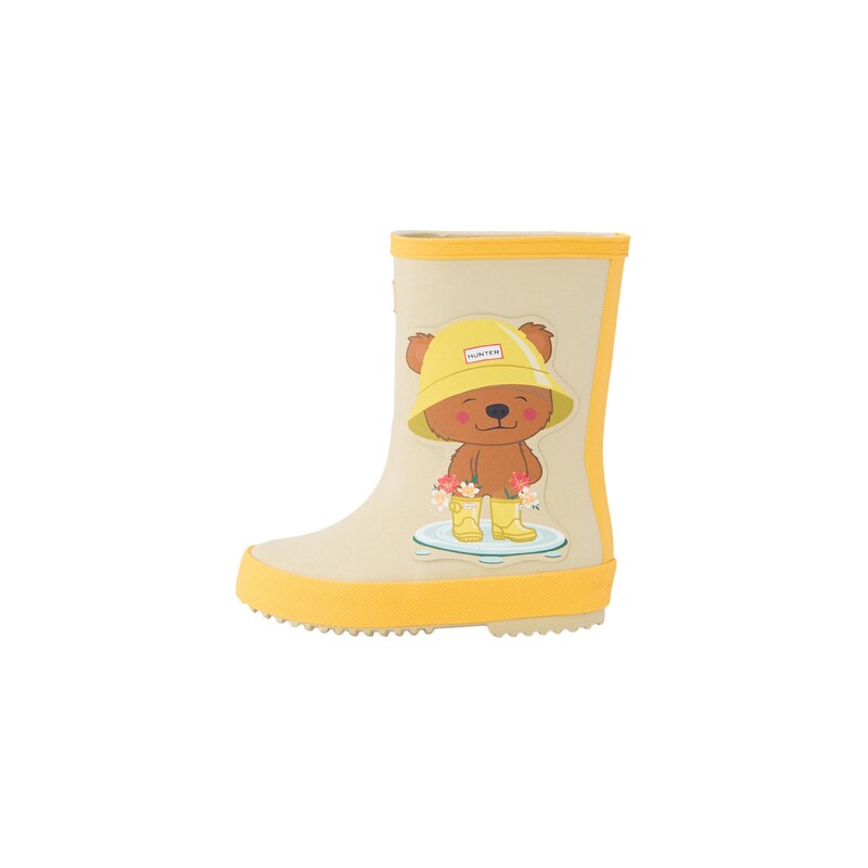 HUNTER Gumáky FIRST BEAR nebielená / čokoládová / žltá / biela 68820823