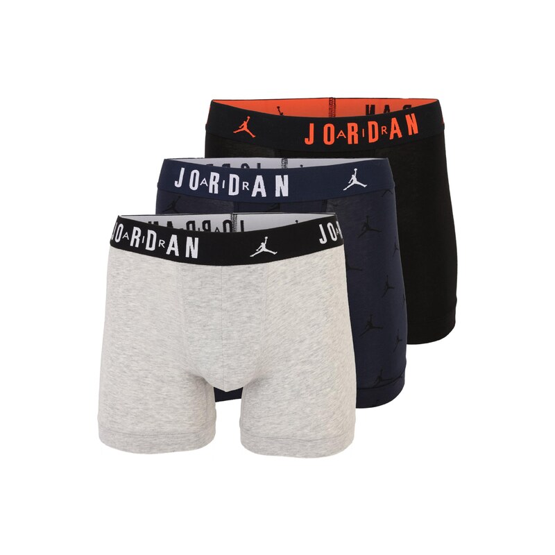 Jordan Boxerky FLIGHT sivá melírovaná / tmavofialová / čierna 67803622