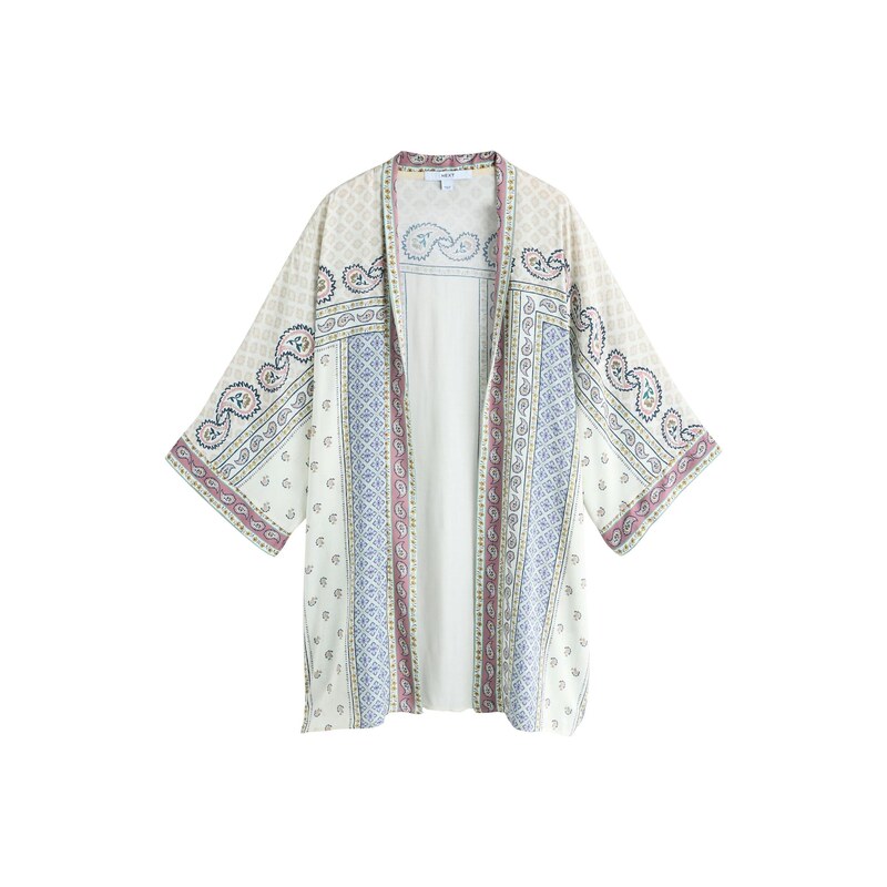 Next Kimono nebielená / tmavobéžová / svetlomodrá / svetlofialová 68822881