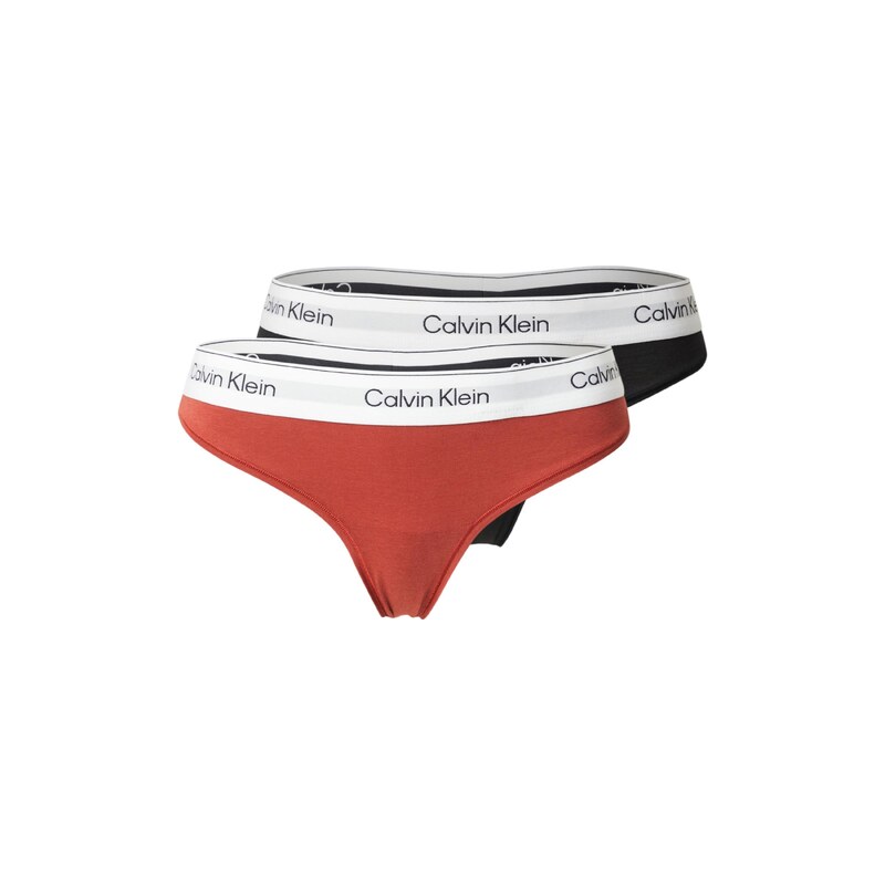 E-shop Calvin Klein Underwear Tangá svetlosivá / mandarínková / čierna