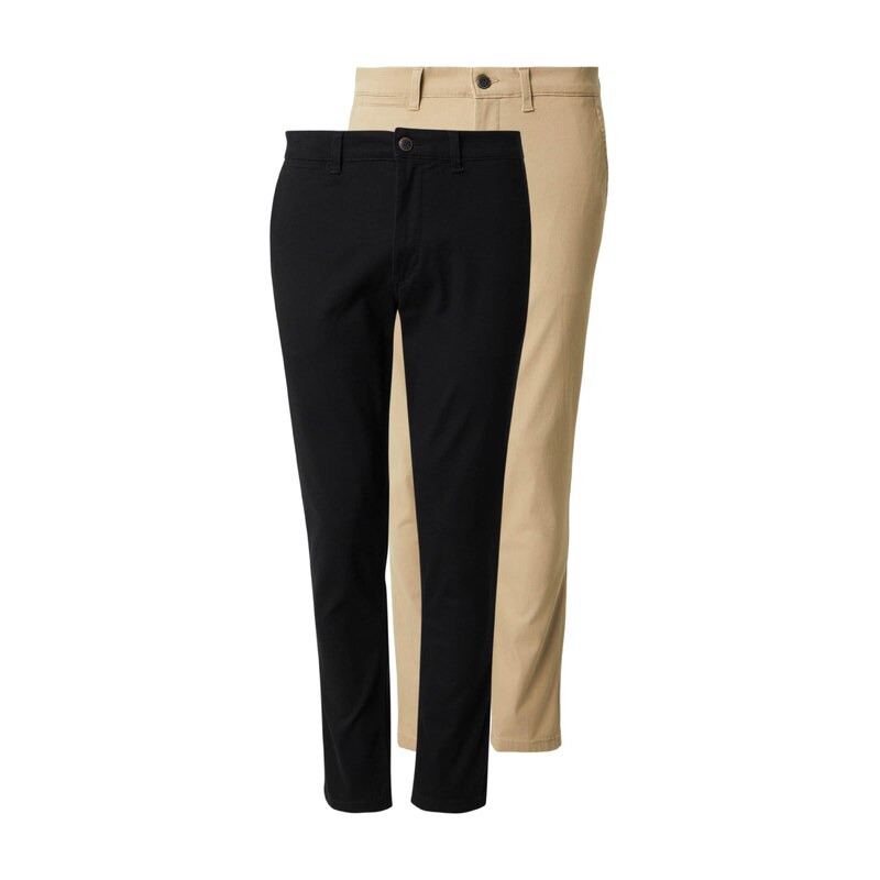 JACK & JONES Chino nohavice JJIMARCO JJDAVE farba ťavej srsti / čierna 68824961