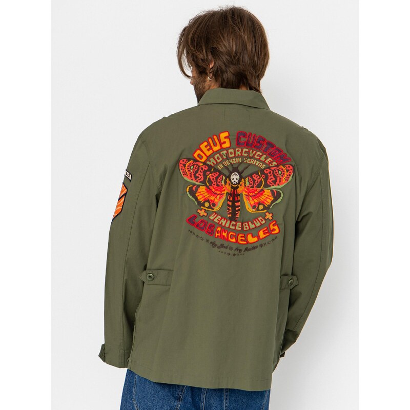 E-shop Deus Ex Machina Power Overshirt (pine green)zelená