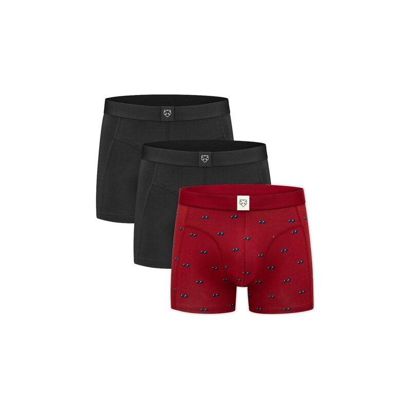A-dam Boxerky červená / čierna 68824176