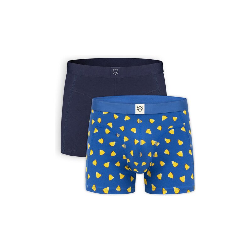 A-dam Boxerky Pineapple Juicy modrá / námornícka modrá / hnedá / žltá 68824172