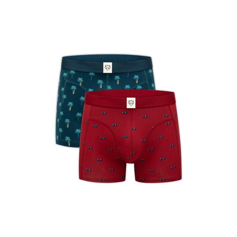 A-dam Boxerky Sunnies námornícka modrá / vodová / žltá / krvavo 68824169