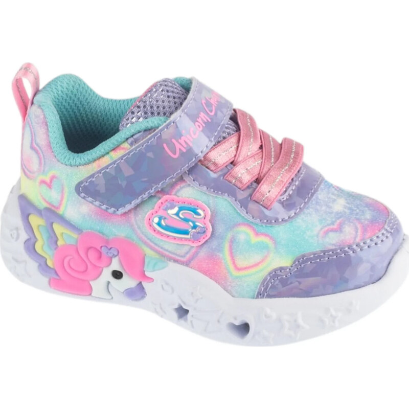 Detská voľnočasová obuv Skechers Unicorn Charmer - Lil Heart Sparkles 68934627