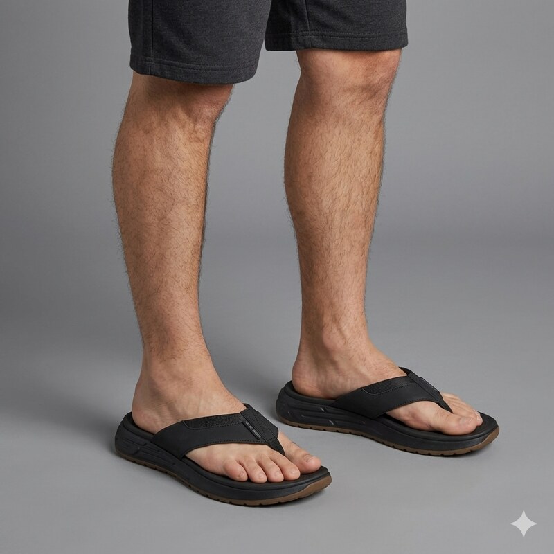 Skechers street retro jogger-tate flip flop BLACK 67764788