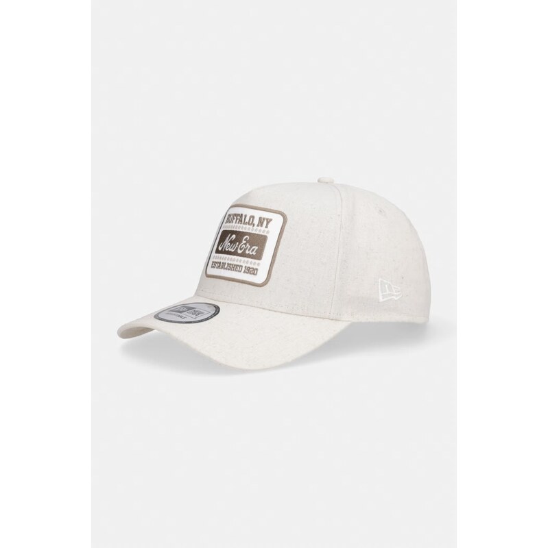 New Era bejzbalová čiapka s prímesou ľanu OVAL PATCH LINEN EFRAME 68938184