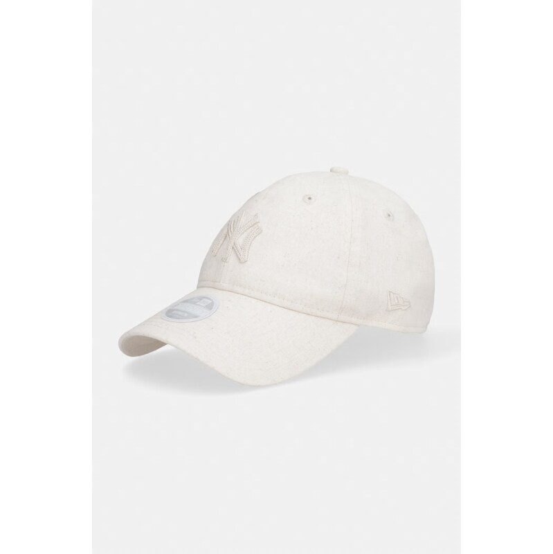 New Era čiapka so šiltom s prímesou ľanu MIDI LINEN 920 NYY 68938190