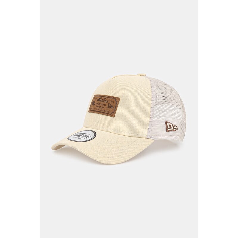 New Era šiltovka trucker DENIM LEATHER PATCH TRUCKER 68938195