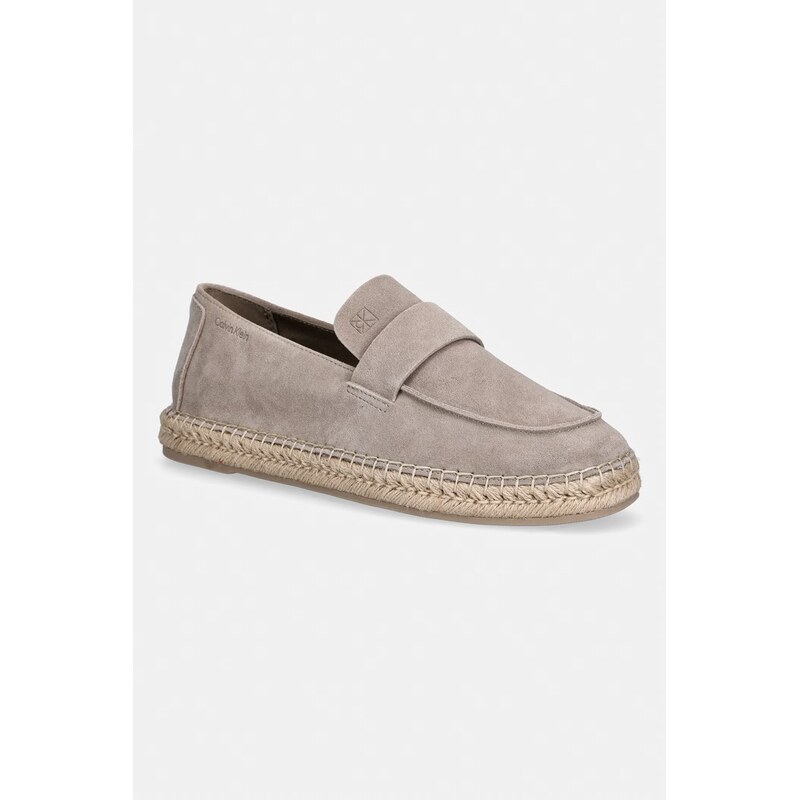 E-shop Calvin Klein pánske semišové espadrilky ESPADRILLE LOAFER BAND