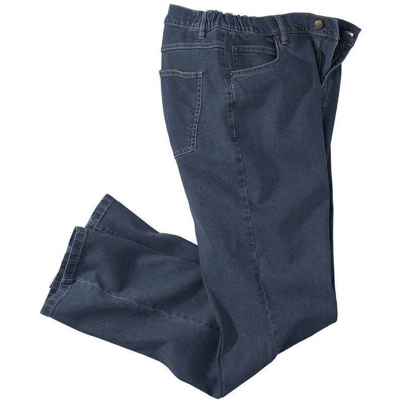 Modré rifle regular zo strečového denimu Comfort Atlas For Men Modrá 68944077