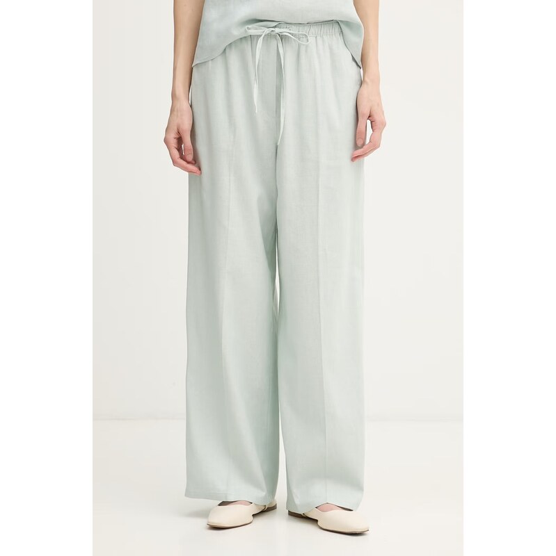 E-shop Calvin Klein Jeans nohavice dámske s ľanom