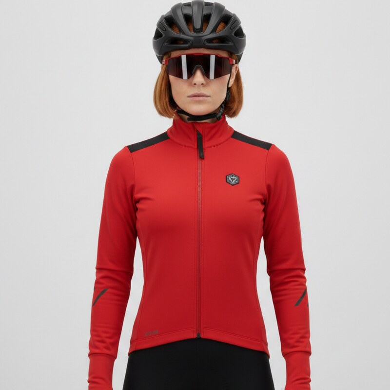 Dámska cyklo bunda Silvini Ghisalla červená 43037871