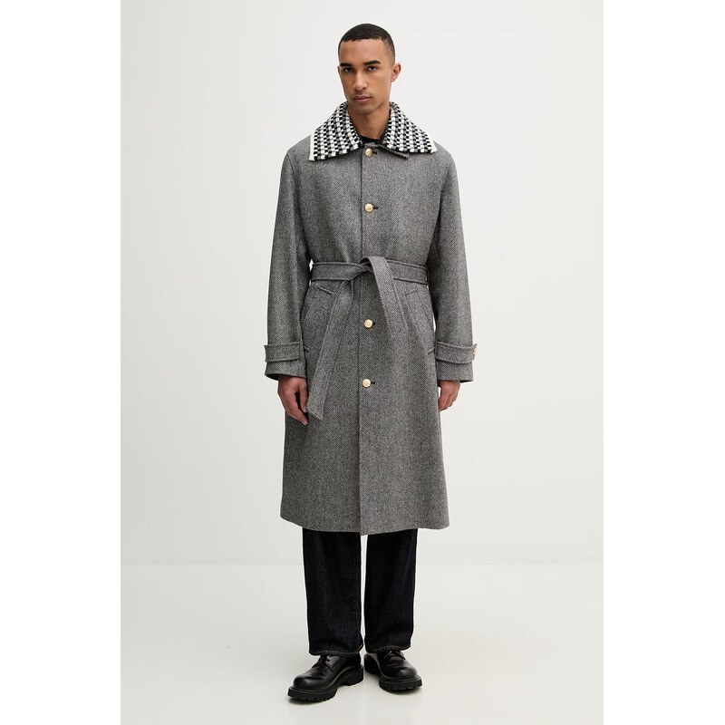 Vlnený kabát Drôle de Monsieur Le Manteau Tweed 68712885