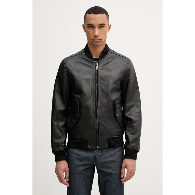 Trussardi bunda bomber pánska kožená 68954599