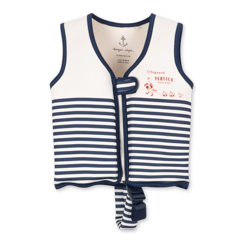 E-shop Konges Sløjd Plavecká vesta Ellis Marine Stripe 1-2Y