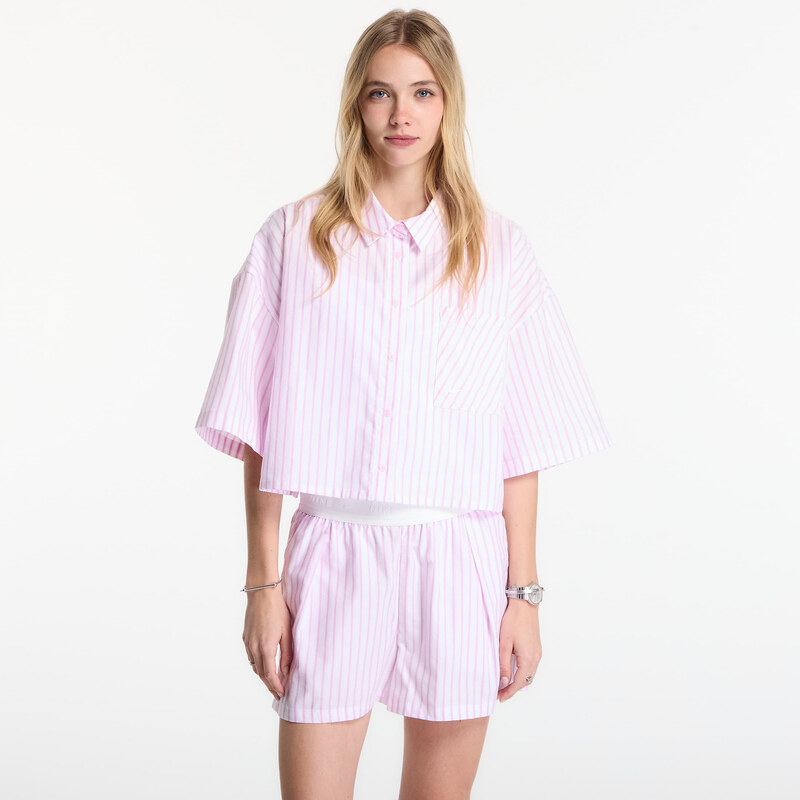 Košeľa Nike Sportswear Chill Poplin Womens Oversized Short-Sleeve Top 68958286