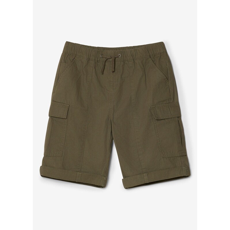 bonprix Bermudy Cargo z čistej bavlny, Regular Fit, farba zelená 68964839