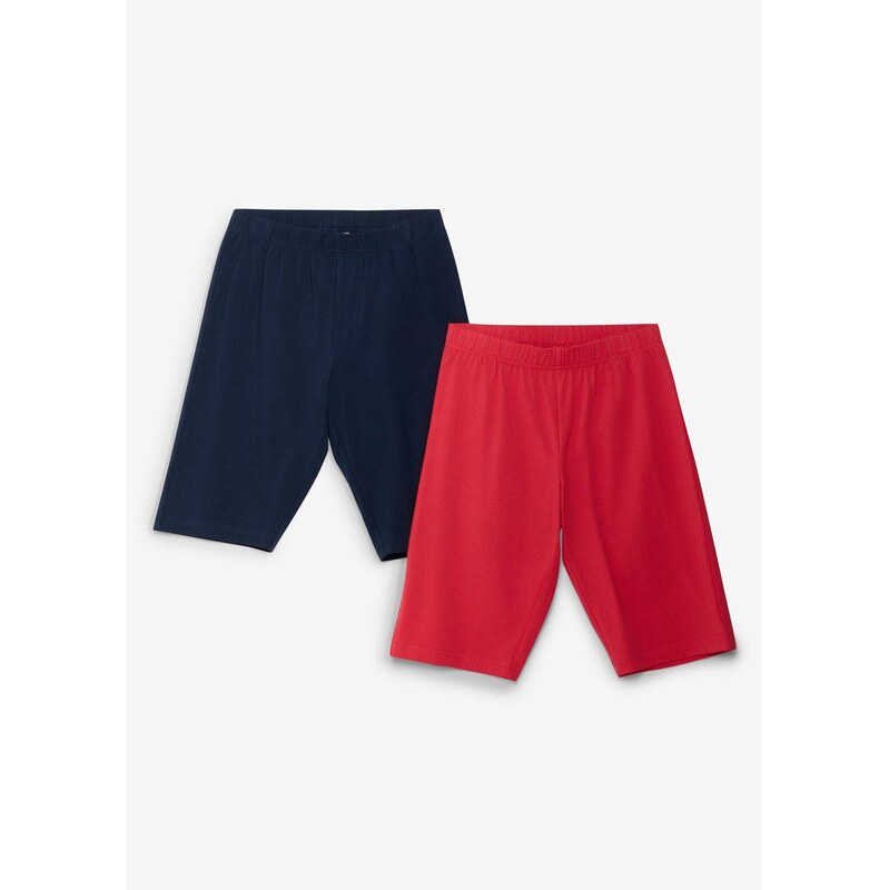 bonprix Elastické šortky z bio bavlneného mixu (2 ks), farba ružová 68965050