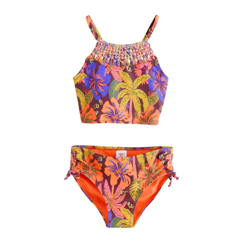 Next Bikiny indigo / svetlozelená / baklažánová / oranžová 68971551
