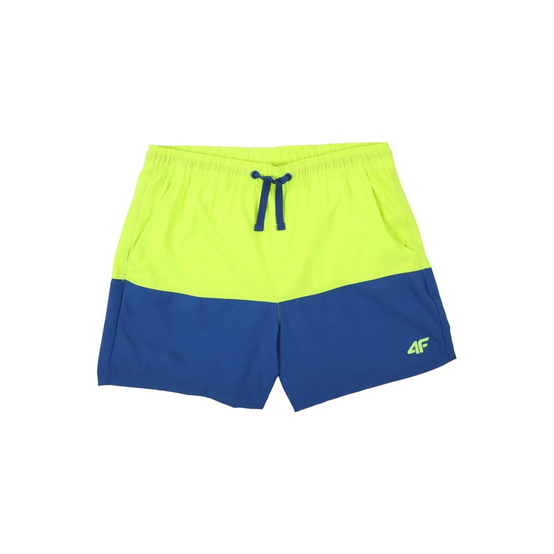 4F Junior Športové plavky tmavomodrá / limetová 68975191