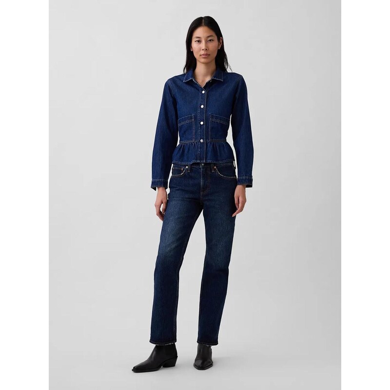 E-shop Džíny GAP Mid Rise Relaxed Straight 863808-00