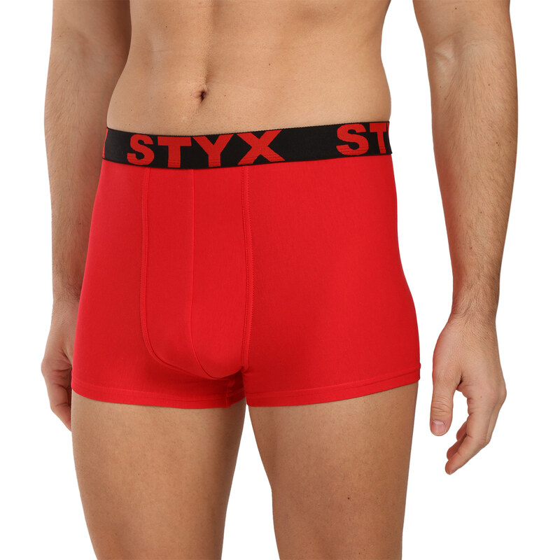 E-shop Pánske boxerky Styx športová guma červené (G1064)