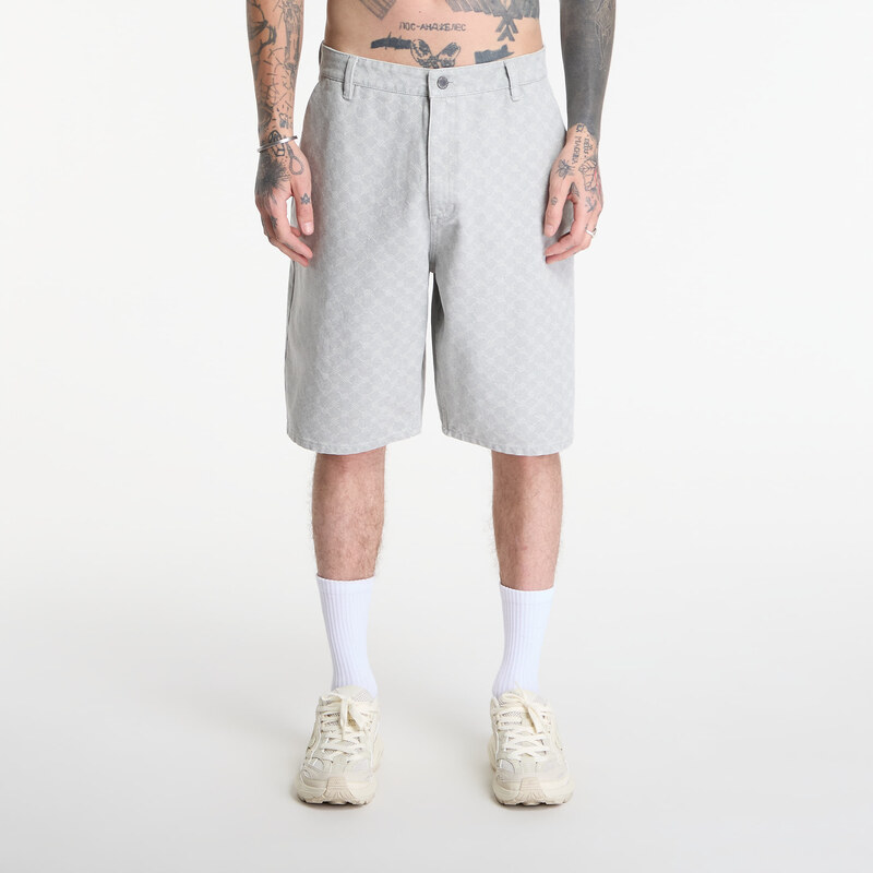 Šortky Daily Paper Washed Monogram Woven Shorts Grey M 69005114