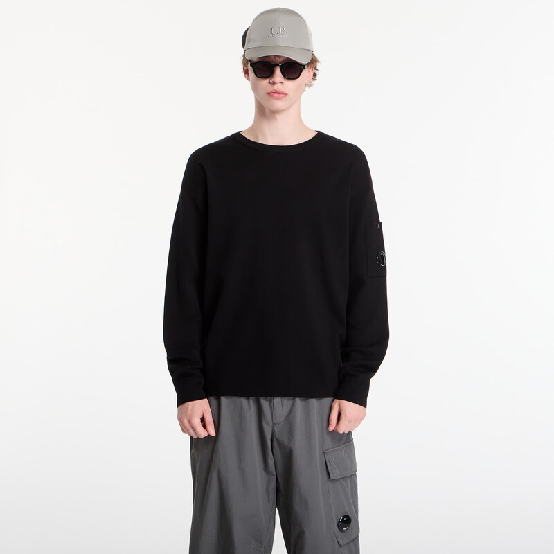 E-shop Sveter C.P. Company Cotton Sea Island Lens Sweater Black S