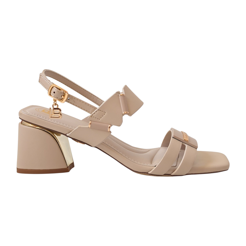 Krémové sandále Laura Biagiotti ZP Calf Mud 69005239