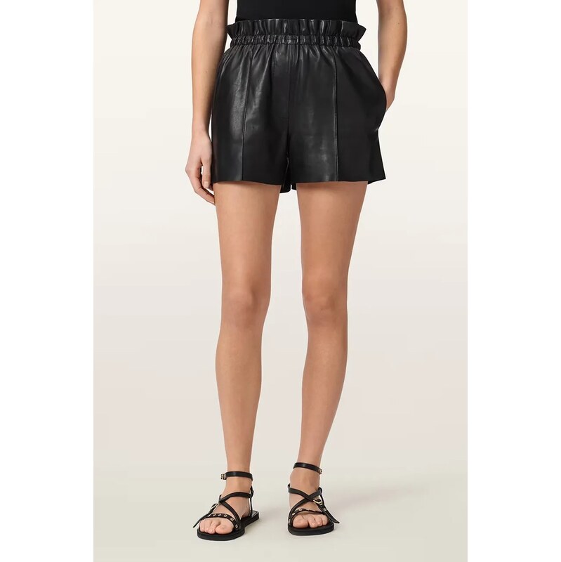 AllSaints šortky dámske kožené FRAN 69006096