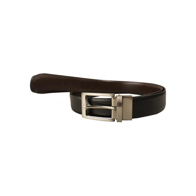 Pánsky Obojstranný Opasok Buffalo 2,8cm celokožený - čierny hnedý 69006155