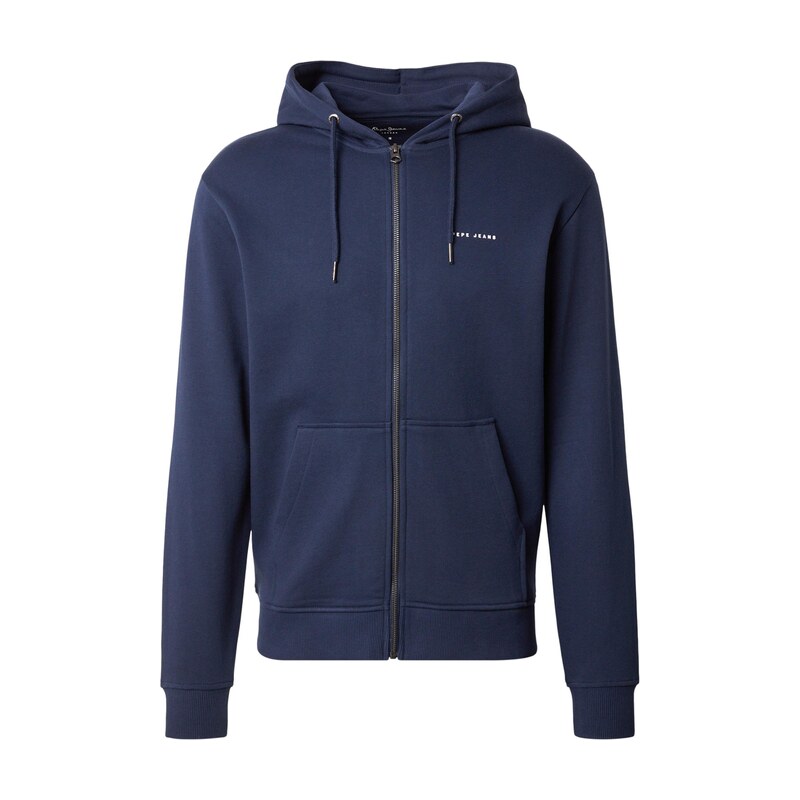 Pepe Jeans Tepláková bunda DENSITY námornícka modrá / biela 69009102