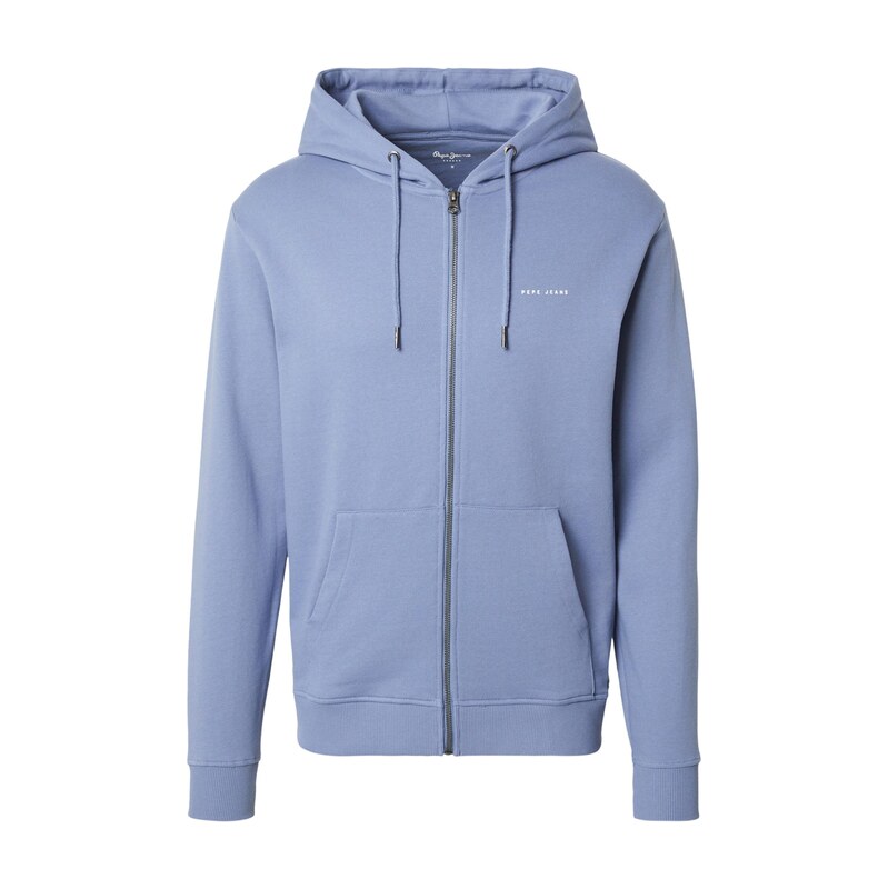 Pepe Jeans Tepláková bunda modrosivá / biela 69009123