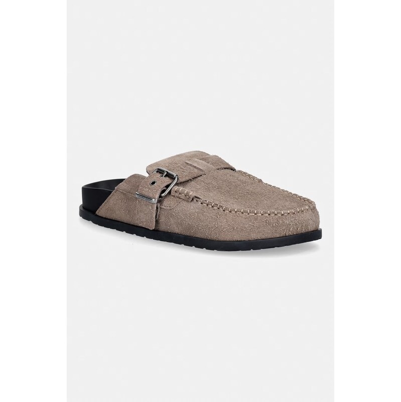 E-shop Tommy Jeans šľapky pánske semišové BIND MULE WASHED SUEDE