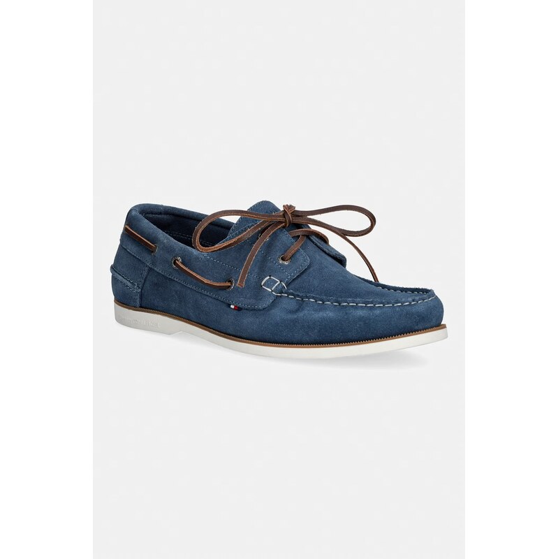 E-shop Tommy Hilfiger mokasíny pánske semišové TH BOAT SHOE CORE SUEDE