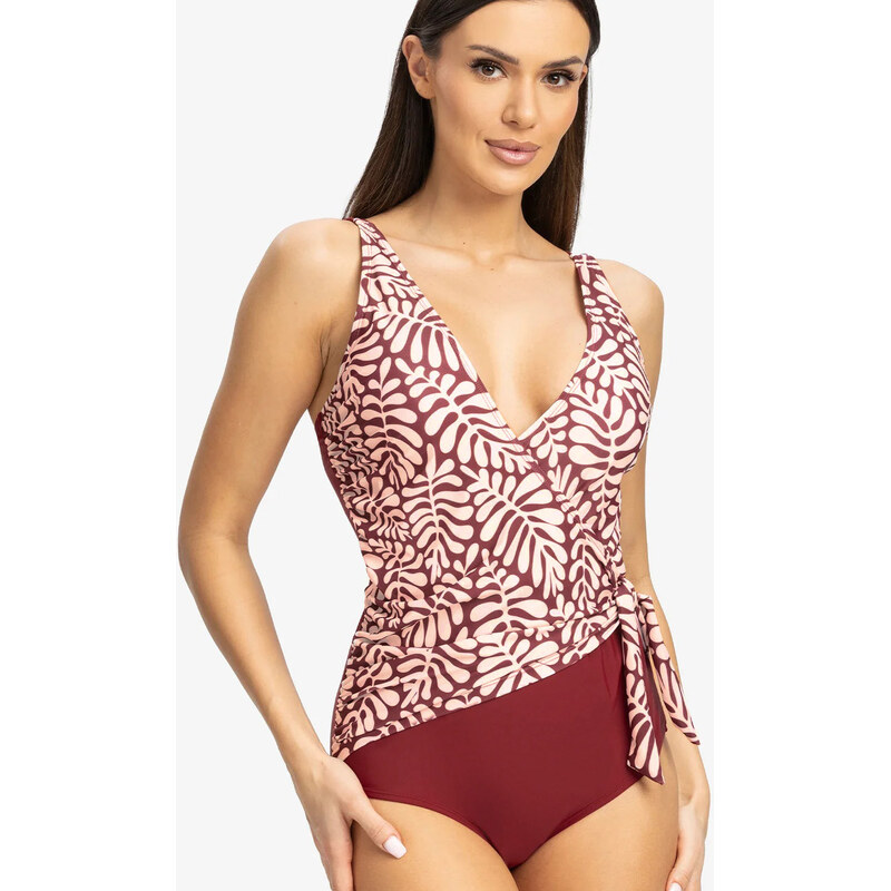 E-shop GATTA Dámske plavky Dalmacia-BO-swimsuit bordo 2XL