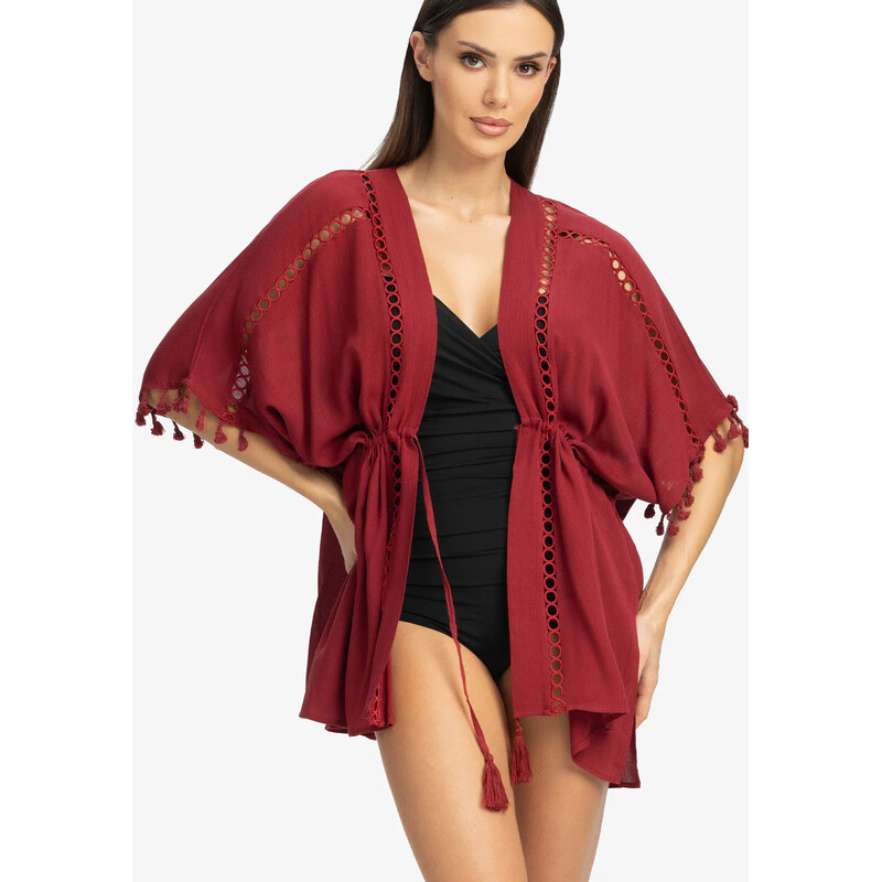 GATTA Dámske pareo Terazzo-pareo bordo uni 69025589
