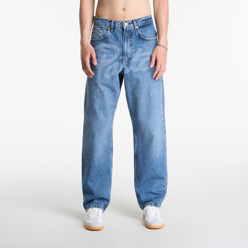 Džínsy Patta Laserprint Whiskers Denim Pants Light Blue Denim 34 69031601