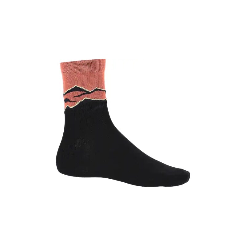 E-shop Viking Bamboo Mid dámske ponožky Black/Orange vel. 35-38