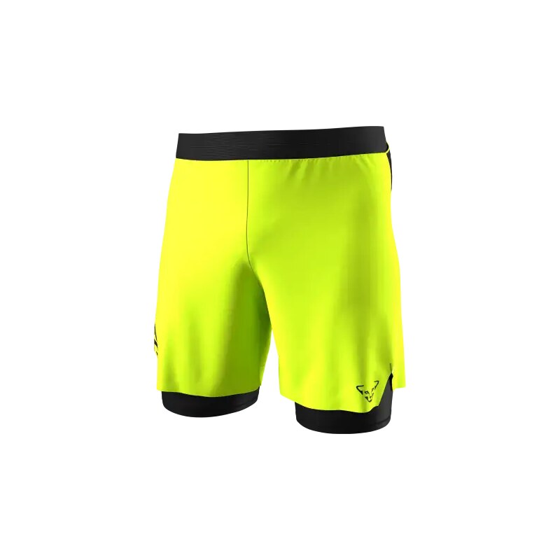 E-shop Dynafit Alpine Pro 2v1 pánske bežecké kraťasy Ultra Yellow vel.