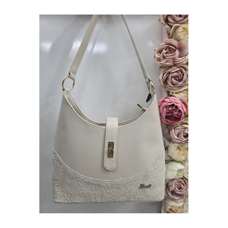 E-shop Katrins Fashion Béžová kabelka na plece Karen