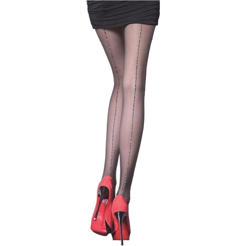 E-shop Fiore vzorované pančuchové nohavice Lurex - 20 DEN