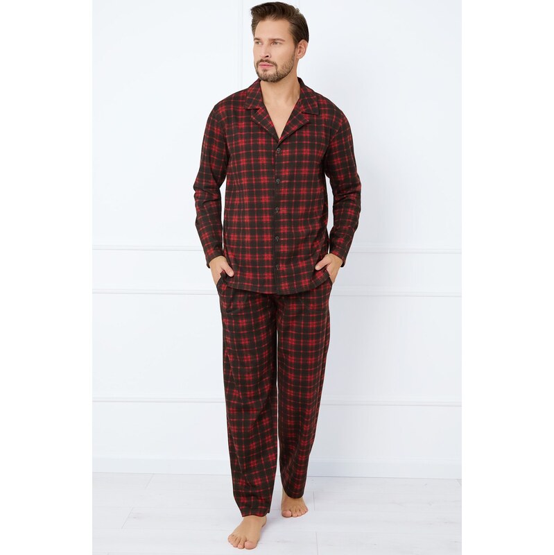 E-shop Italian Fashion pánske zapínacie pyžamo Nicolas - soft bavlna