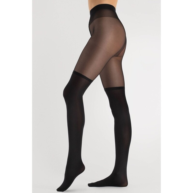 E-shop Fiore hladké pančuchové nohavice Miguela - 40 DEN - imitácia