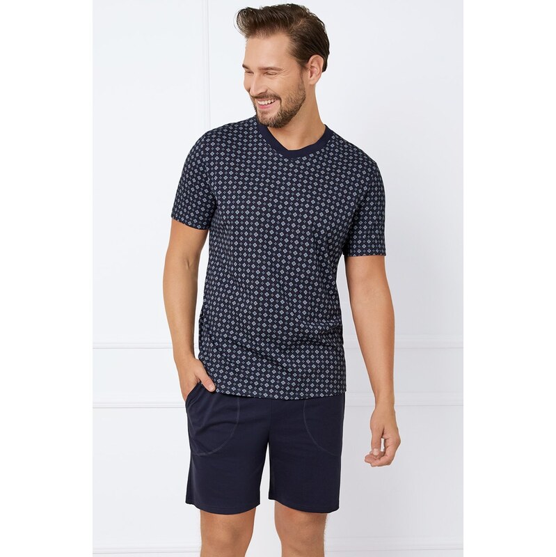 E-shop Italian Fashion pánske krátke pyžamo Gerard - bavlna