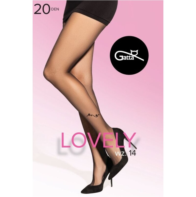 E-shop Gatta vzorované pančuchové nohavice Lovely 14 - 20 DEN
