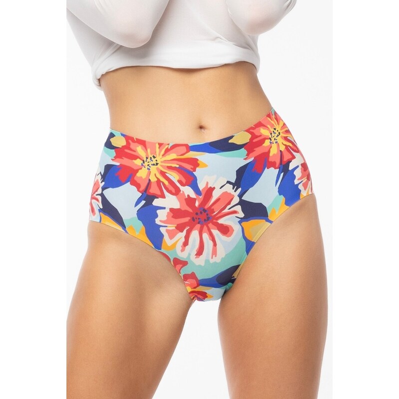 E-shop Julimex nohavičky Flower Folk - vyšší pas