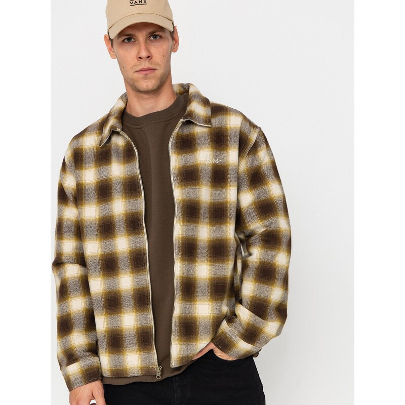 E-shop Vans Crestmont Plaid Shacket (oatmeal)hnedá